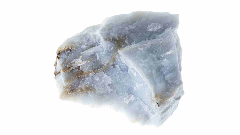 Natural angelite crystal for healing